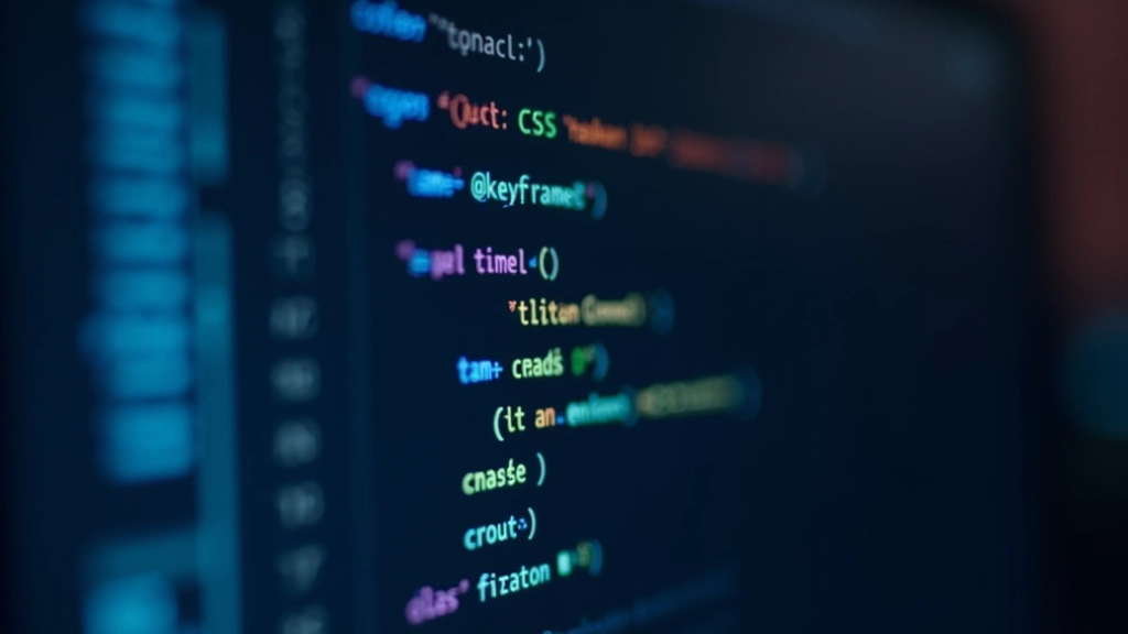 Code editor showing CSS @keyframes animation definition with opacity and transform properties highlighted